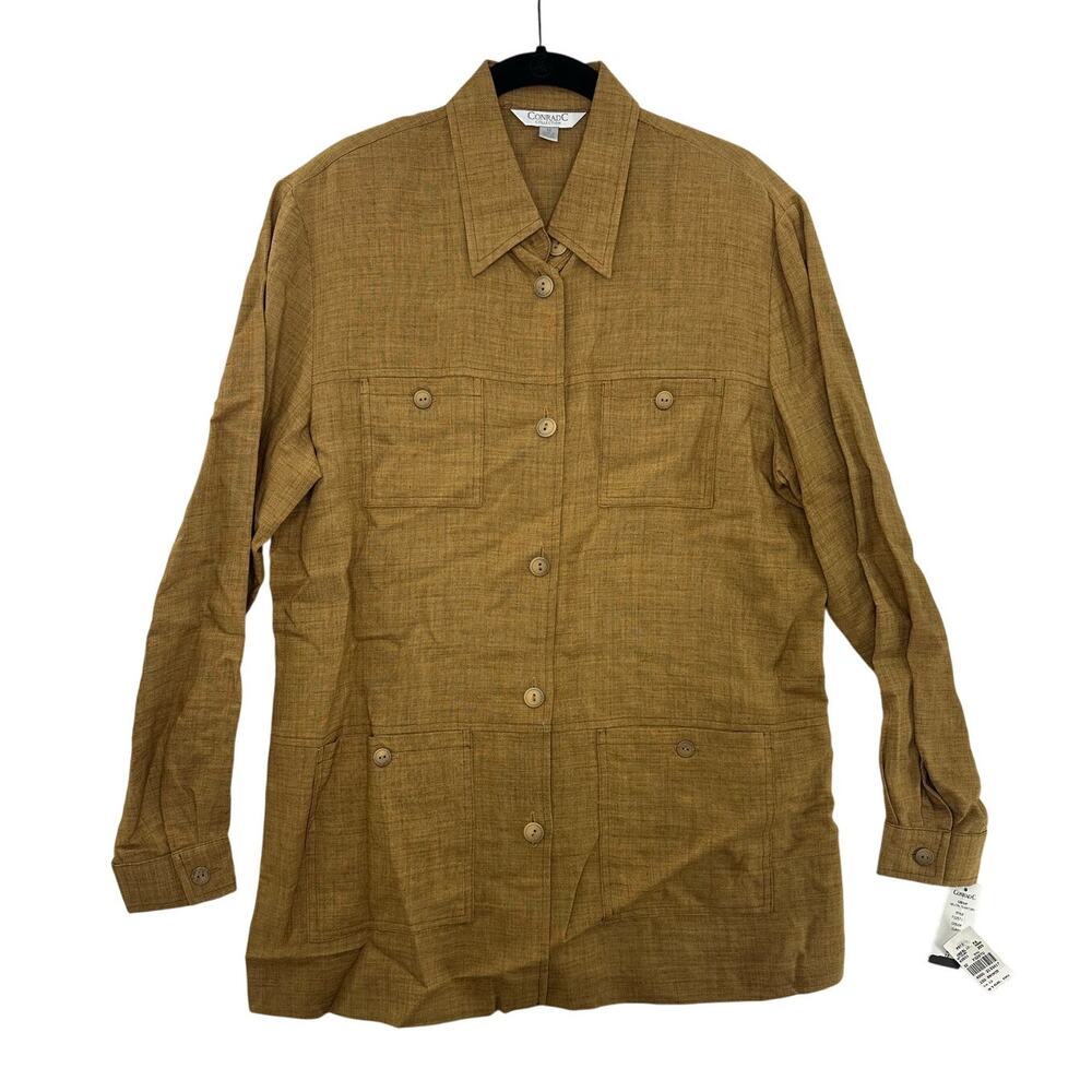 Conradc Collection Bronze Tan Lightweight Jacket - Size 12